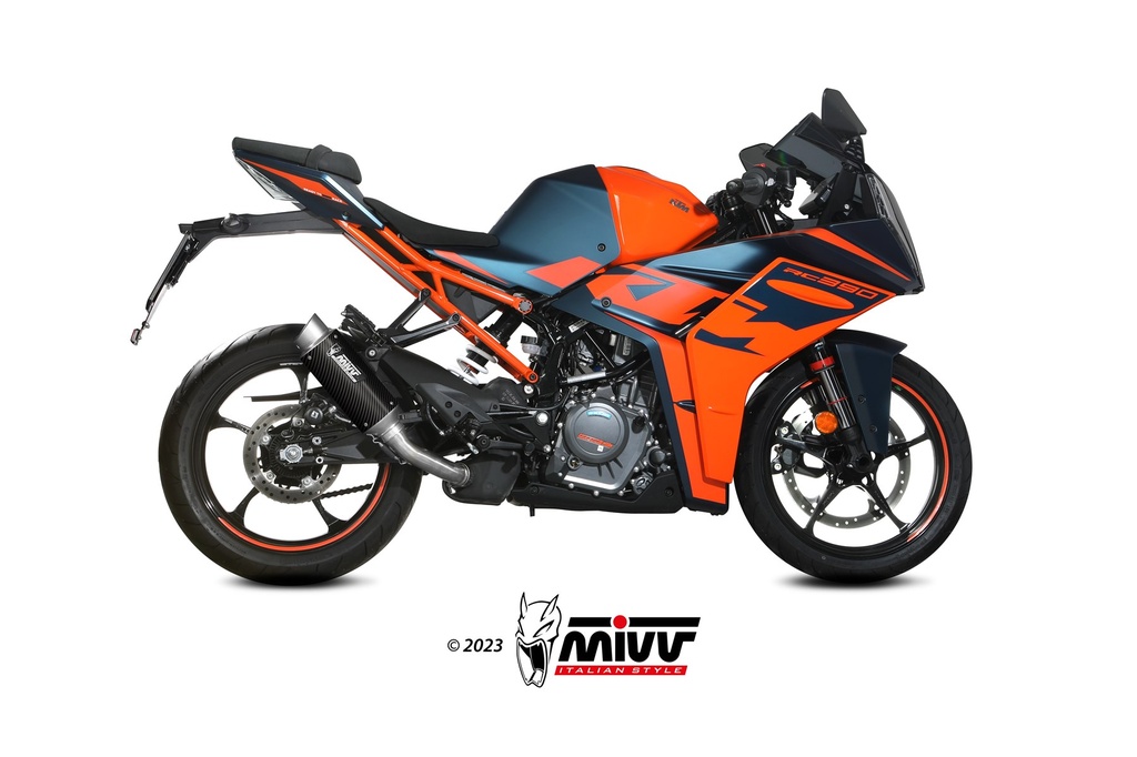 Mivv Slip-On GP Pro carbono KTM RC 390 2021-24