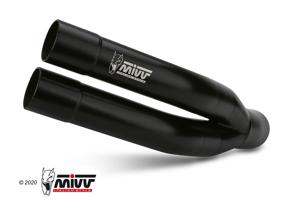 Mivv Slip-On Double Gun black Suzuki Gladius 2009-15