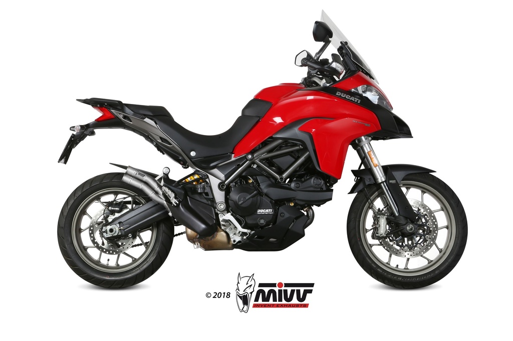 Mivv Slip-On Double Gun St. Steel Ducati Multistrada 950/S 2017-21 / Multistrada 1200 Enduro 2016-18