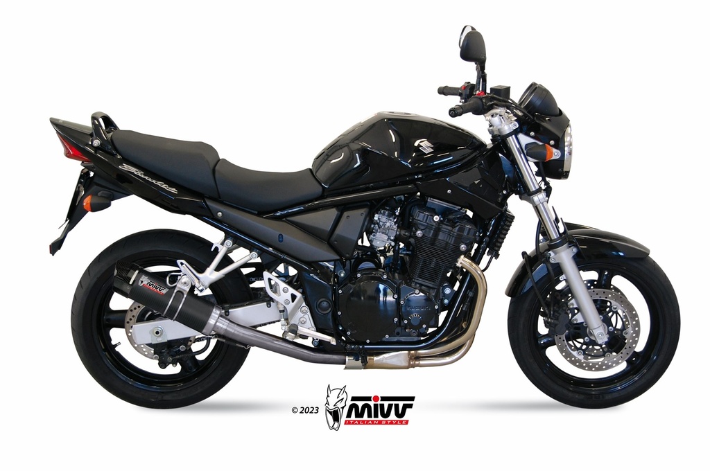 Mivv Slip-On GP carbon con tapa carbono Suzuki GSF 650 Bandit 2005-06