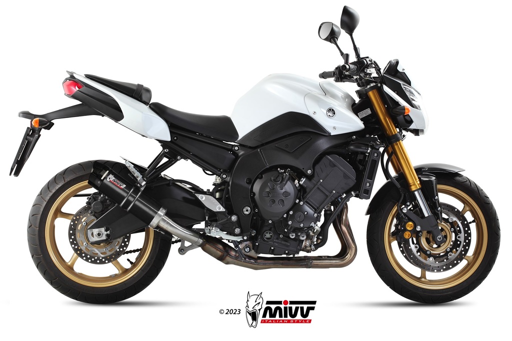 Mivv Slip-On GP black con tapa carbono Yamaha FZ8 / Fazer 8 2010-16