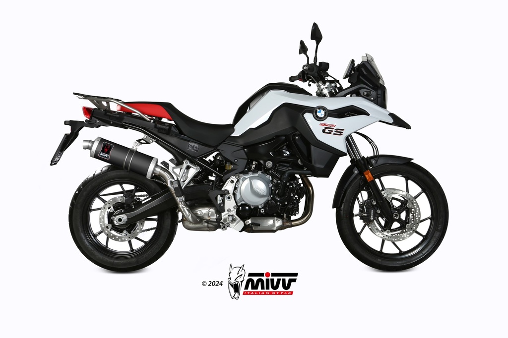 MIVV SLIP-ON DAKAR BLACK BMW F 750 GS / F 850 GS 2018-24