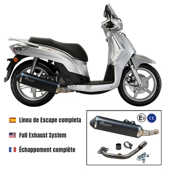 [JC6121ESTRACING] Echappement Racing pour Kymco People S 125-150 (frein à tambour)