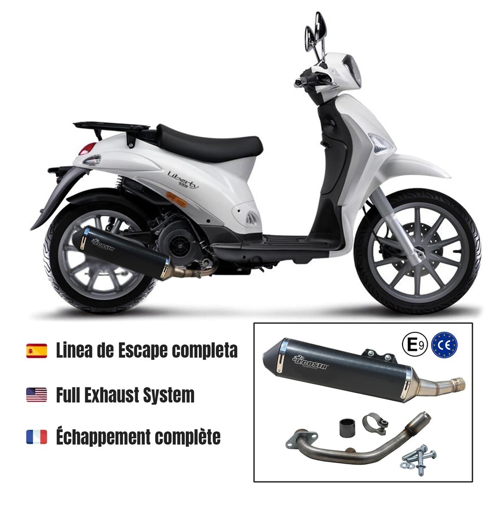 Exhaust Racing for Piaggio Liberty 125-200