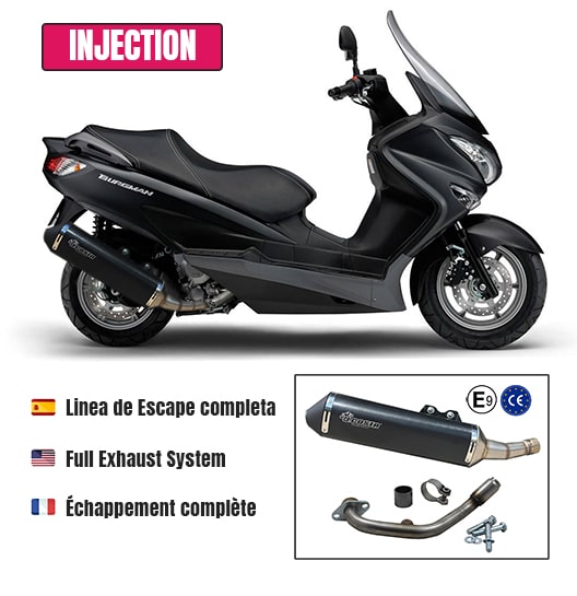 Échappement Racing pour Suzuki Burgman 125/150i (2007-13)