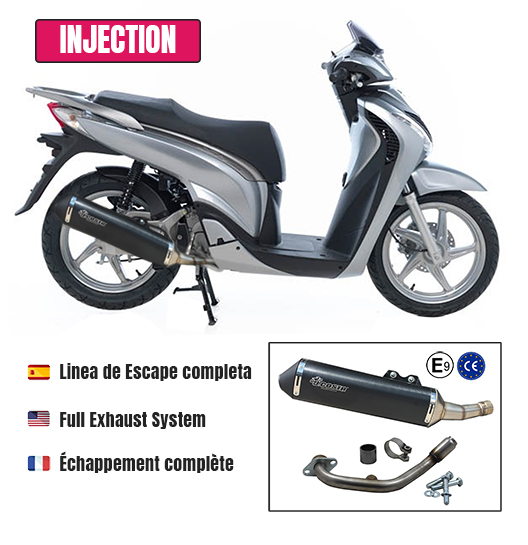 Pot d'échappement Racing pour Honda SH /@ / PS 125i-150i