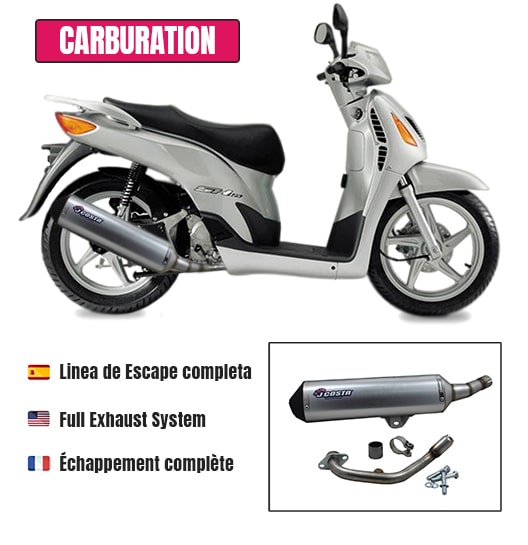 Pot d'échappement Urban pour Honda SH/PS/@ 125-150cc