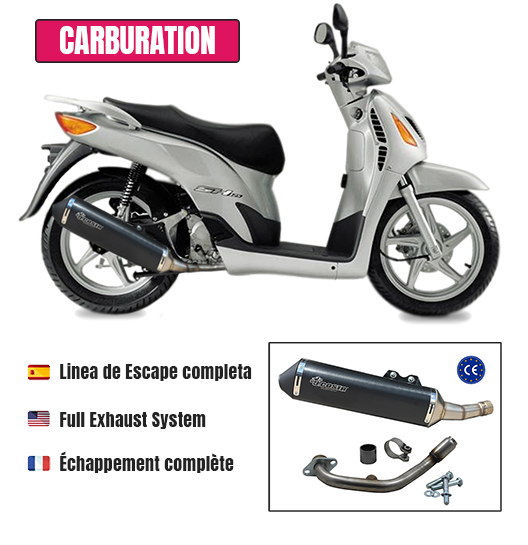 Pot d'échappement Racing pour Honda SH/PS/@ 125-150cc