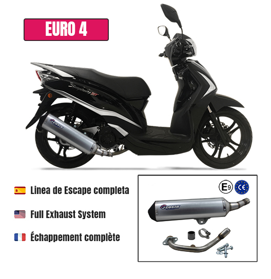 Échappement Urban pour Sym Symphony 125i EURO4 (&gt;2016)