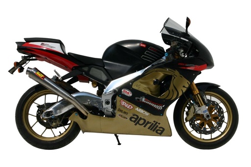 [A.001.LC3] Mivv Slip-On X-Cone St. Steel Aprilia RSV 1000 1998-03