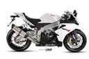 Mivv Slip-On Suono St. Steel con tapa carbono Aprilia RSV4 2009-16 / Tuono V4 2010-16