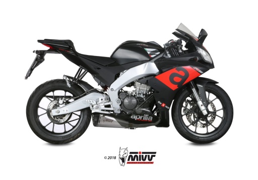 [A.011.LDRX] Mivv Slip-On Delta Race St. Steel Aprilia RS 125 (4 stroke) 2017-20