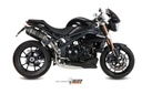 Mivv 2 Slip-On Speed edge black Triumph Speed Triple 2011-15