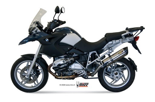 [B.004.L7] Mivv Slip-On Suono St. Steel con tapa carbono BMW R 1200 GS / Adventure 2008-09