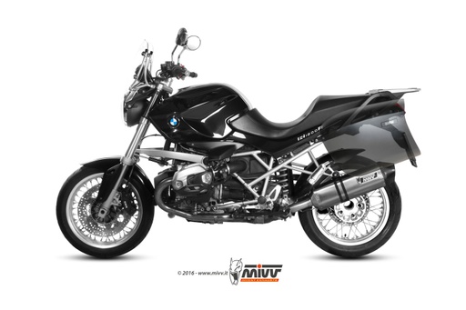 [B.028.LRX] Mivv Slip-On Speed edge St. Steel con tapa carbono BMW R 1200 R 2011-14