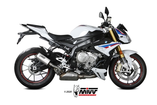 [B.030.LM3X] Mivv Slip-On Mk3 St. Steel BMW S 1000 R 2017-20