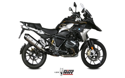 [B.034.LRX] Mivv Slip-On Speed edge St. Steel con tapa carbono BMW R 1250 GS / Adventure 2019-23