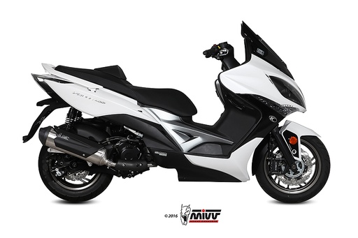 [C.KY.0012.B] Mivv Full system 1x1 Urban St. Steel Kymco Xciting 400 2013-16