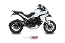 Mivv Slip-On Suono black con tapa carbono Ducati Multistrada 1200 2010-14