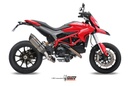 Mivv Slip-On Suono St. Steel con tapa carbono Ducati Hypermotard 821 / Hyperstrada 821 2013-15