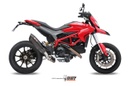 Mivv Slip-On Suono black con tapa carbono Ducati Hypermotard 821 / Hyperstrada 821 2013-15