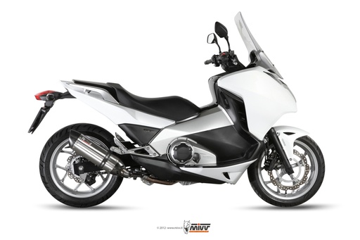 [H.046.L7] Mivv Slip-On Suono St. Steel con tapa carbono Honda Integra  700/750 / NC 700/750 S / X