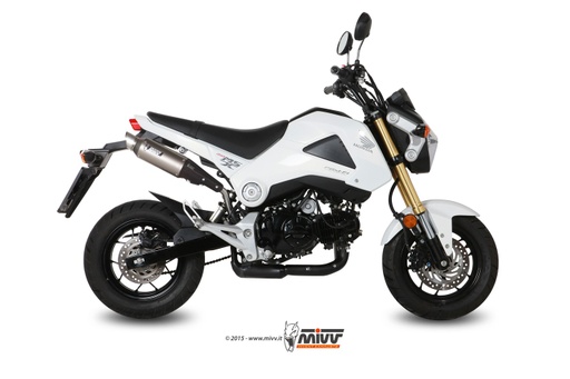 [H.056.LXS] Mivv Slip-On M2 St. Steel Honda GROM 125 / MSX 125 2013-15