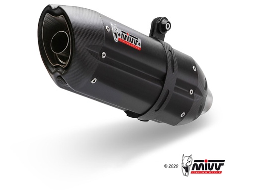 [H.060.L9] Mivv Full system 1x1 Suono black con tapa carbono Honda CBR 125 R 2011-16