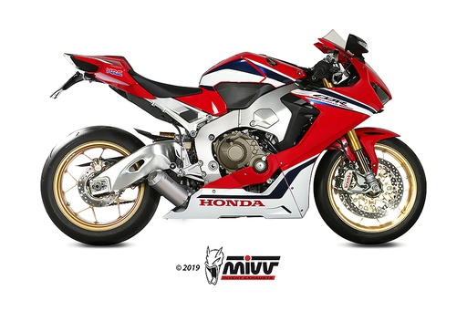 [H.071.SM3X] Mivv Slip-On Mk3 St. Steel Honda CBR 1000 RR 2017-19