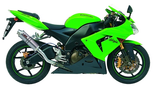 [K.012.L6S] Mivv Slip-On GP titan Kawasaki ZX-10 R 2004-05