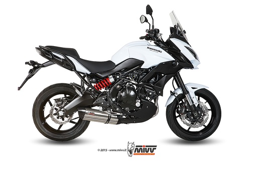 [K.041.L7] Mivv Full system 2x1 Suono St. Steel con tapa carbono Kawasaki Versys 650 2015-22