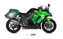 Mivv 2 Slip-On Suono St. Steel con tapa carbono Kawasaki Z1000 SX / Ninja 1000 SX 2014-19