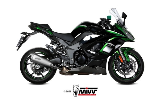 [K.054.LDRX] Mivv Slip-On Delta Race St. Steel Kawasaki Ninja 1000 SX / Tourer 2020-24