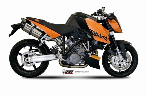 [KT.002.L7] Mivv 2 Slip-On Suono St. Steel con tapa carbono KTM 990 Superduke 2005-11