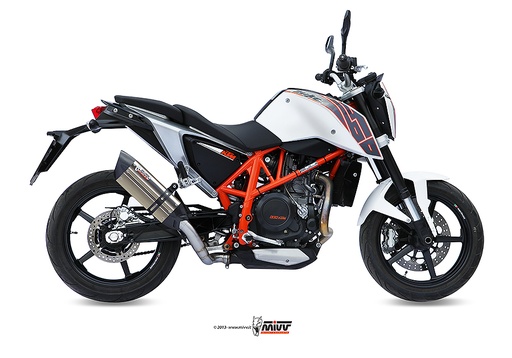 [KT.010.L7] Mivv Slip-On Suono St. Steel con tapa carbono KTM 690 Duke 2012-18