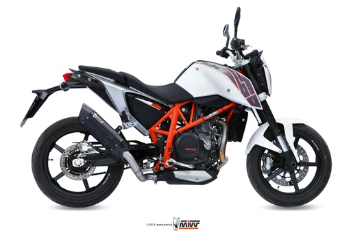 [KT.010.L9] Mivv Slip-On Suono black con tapa carbono KTM 690 Duke 2012-18