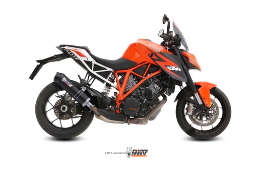 [KT.014.L3C] Mivv Slip-On Oval carbono con tapa carbono KTM 1290 Superduke 2014-19