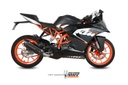 Mivv Full system 1x1 Suono black con tapa carbono KTM RC 125 2014-16