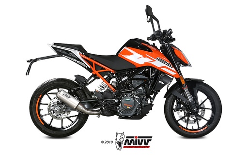 [KT.019.SM3X] Mivv Slip-On Mk3 St. Steel KTM 125/390 Duke / RC 125/390 2017-20