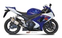 Mivv 2 Slip-On Suono St. Steel con tapa carbono Suzuki GSX-R 1000 2007-08