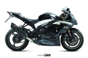 Mivv 2 Slip-On Suono black con tapa carbono Suzuki GSX-R 1000 2009-11