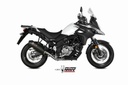 Mivv Full system 2x1 Oval carbono con tapa carbono Suzuki DL V-Strom 650 / XT 2017-24