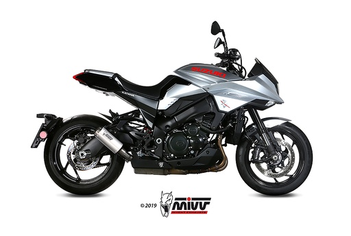 [S.056.LM3X] Mivv Slip-On Mk3 St. Steel Suzuki GSX-S 1000 Katana 2019-24