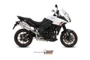 Mivv Slip-On Oval titan con tapa carbono Triumph Tiger 1050 Sport 2013-16