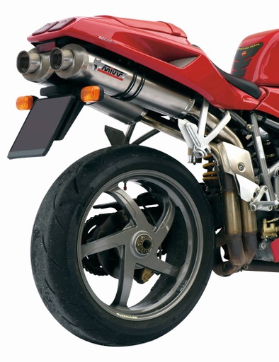 [UD.005.L4] Mivv 2 Slip-On Oval titan Ducati 748 1994-03 / 916 1994-98 / 996 1994-01 / 998 1994-01