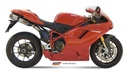 Mivv 2 Slip-On Suono St. Steel con tapa carbono Ducati 848 2007-13 / 1098 2007-11 / 1198 2009-12