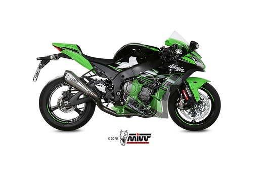 [X.KA.0006.SDRX] Mivv Full system 4x2x1 Delta Race St. Steel Kawasaki ZX-10 R / RR / SE 2016-24