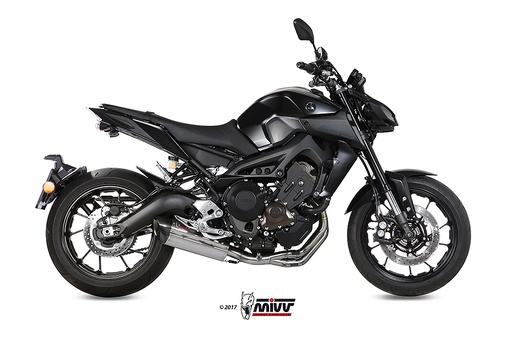 [Y.042.L7] Mivv Full system 3x1 Suono St. Steel con tapa carbono Yamaha MT-09 / FZ-09 2013-20