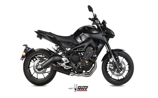 [Y.042.L9] Mivv Full system 3x1 Suono black con tapa carbono Yamaha MT-09 / FZ-09 2013-20