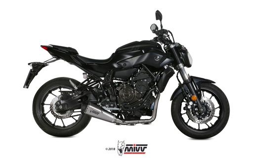 [Y.044.LDRX] Mivv Full system 2x1 Delta Race St. Steel Yamaha MT-07 / FZ-07 2014-20